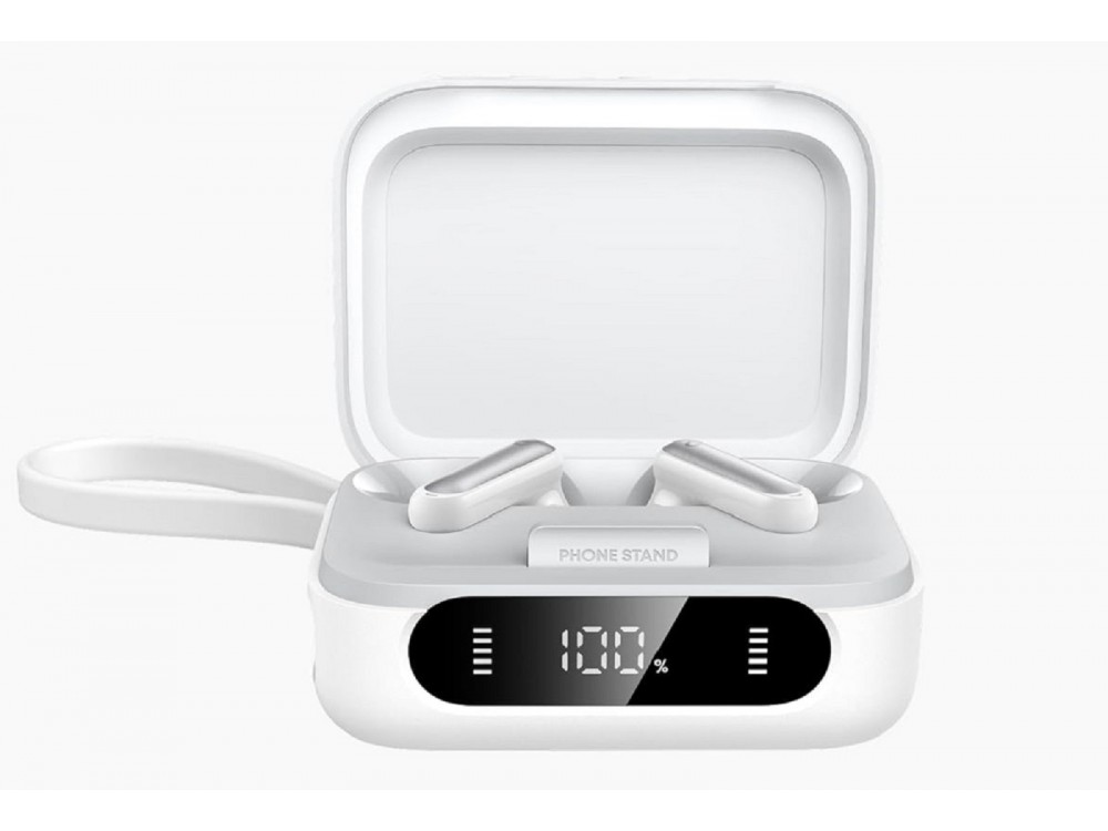 Anker Soundcore P41i Bluetooth 5.3 Ακουστικά TWS με Ενσωματωμένο Καλώδιο USB-C, Active Noise Cancelling & App, White
