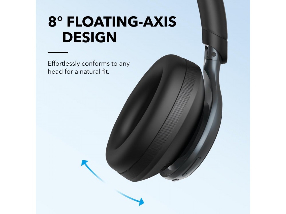 Anker Soundcore Space One Bluetooth 5.3 ακουστικά με Hybrid Active noise cancellation & LDAC Hi-Res Wireless Audio, Black