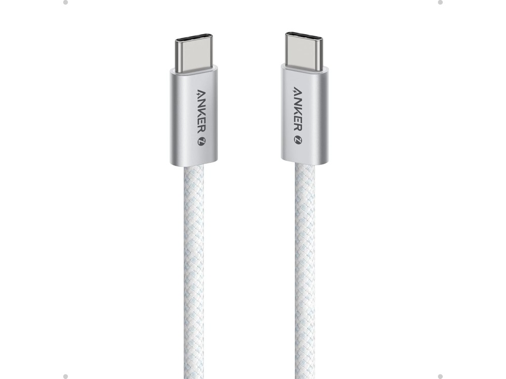 Anker Zolo USB-C σε USB-C Καλώδιο 1μ. με Νάυλον ύφανση 240W USB-IF Certified Super Fast Charging, White