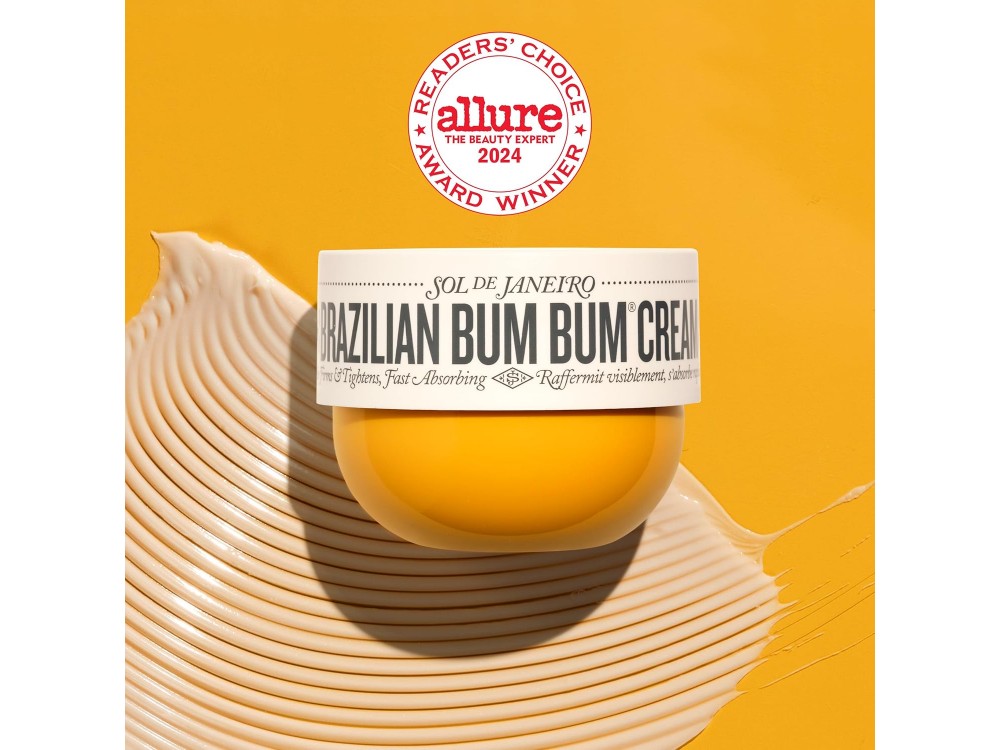 Sol de Janeiro Brazilian Bum Bum Cream 240ml, Moisturizing Cocoa Butter Body Cream for All Skin Types