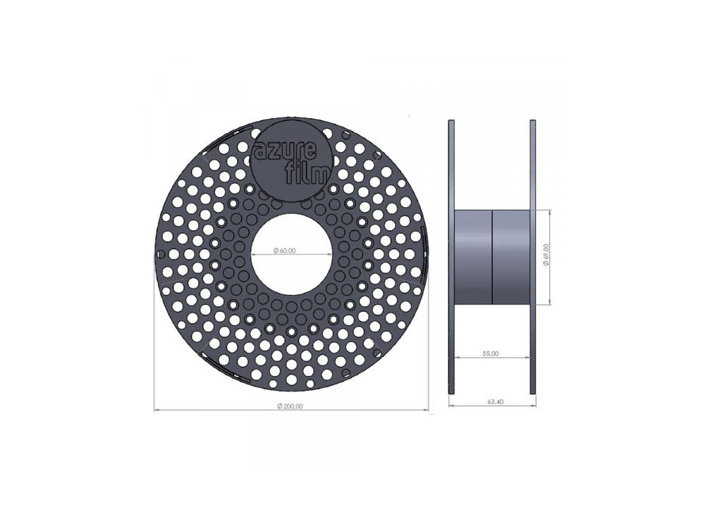 AzureFilm PLA Filament, Νήμα για 3D Printer, 1.75mm, 1000g - Κόκκινο