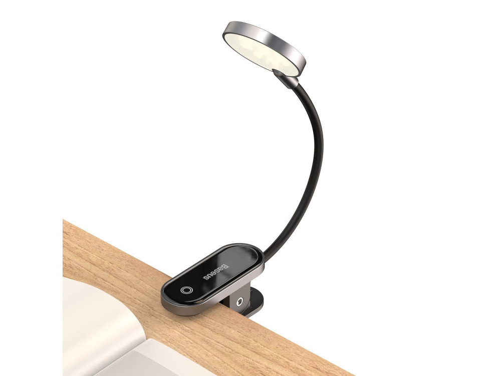Baseus Comfort Reading Light, Mini Clip Lamp Φωτιστικό Γραφείου με Εύκαμπτο Βραχίονα