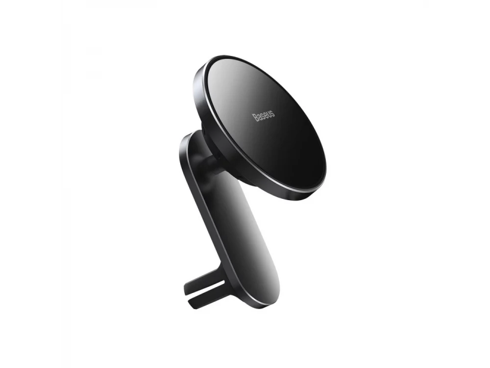 Baseus Big Energy Wireless Car Charger, Wireless Charger 15W / Air Duct Base with Magnet, Black