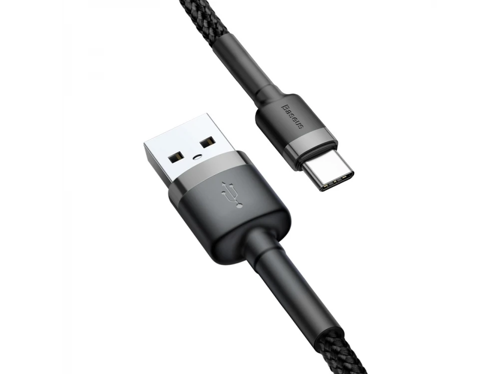 Baseus Cafule USB-C Cable 0.5m with Nylon Weave, Black