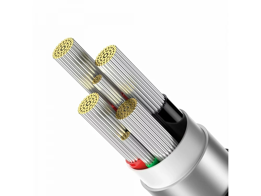 Baseus Explorer Καλώδιο USB-A σε USB-C 100W με Νάυλον Ύφανση 1μ, Black