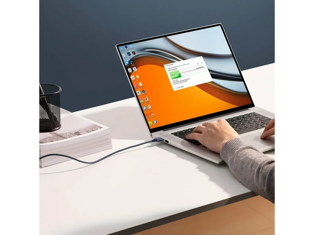 Baseus Explorer Καλώδιο USB-A σε USB-C 100W με Νάυλον Ύφανση 1μ, Black