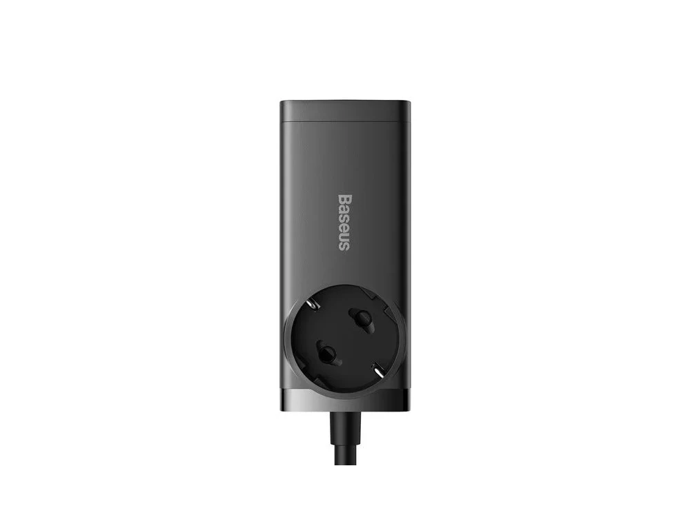 Baseus GaN3 Pro 65W Charging Station, with AC Outlet + 2x USB-C PD + 2x USB-A (15W+60W) with TYPE-C Cable 1m. + Power Cable 1.5m