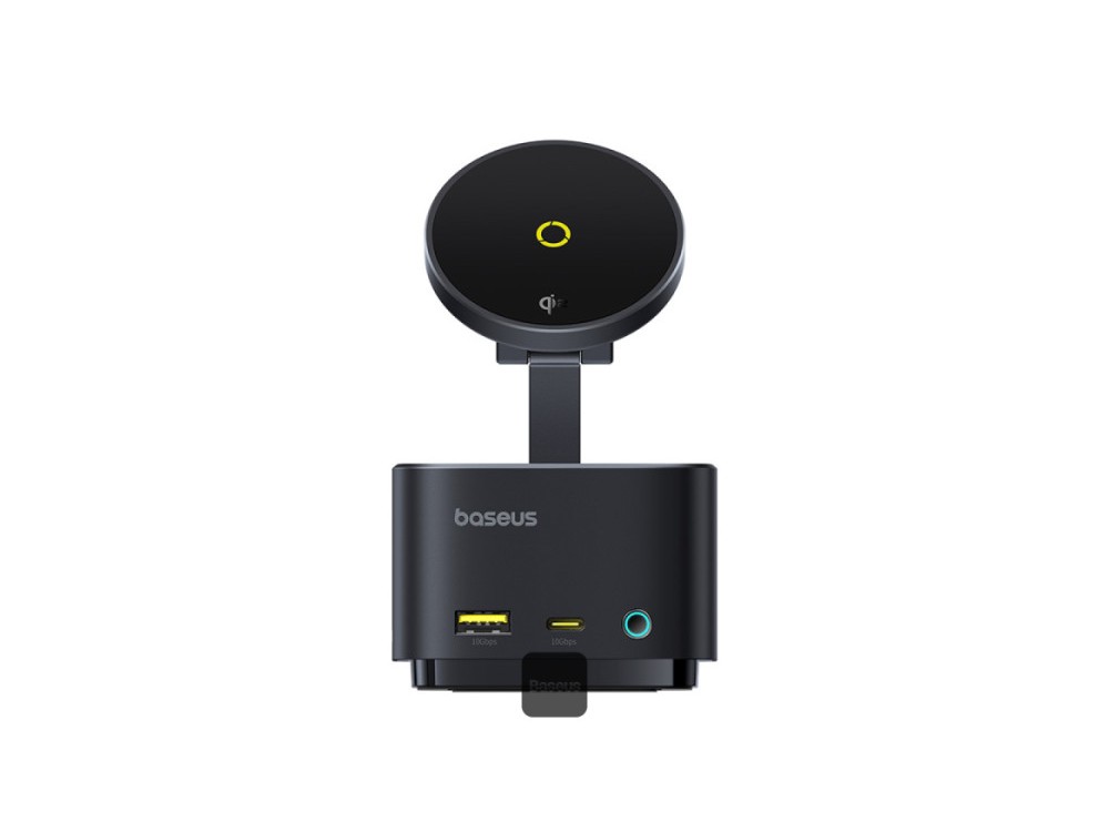 Baseus MagPro Series II 7-in-1 Qi2 15W + PD 100W Ασύρματος Μαγνητικός Φορτιστής MagSafe + Type-C Hub 4K@60Hz HDMI + USB-C 10Gbps