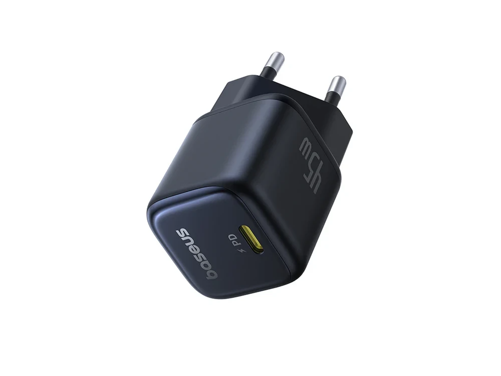 Baseus PicoGo GaN6 Pro Fast Charger, 45W Wall Charger with Power Delivery, Black