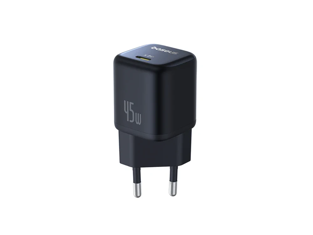 Baseus PicoGo GaN6 Pro Fast Charger, 45W Wall Charger with Power Delivery, Black
