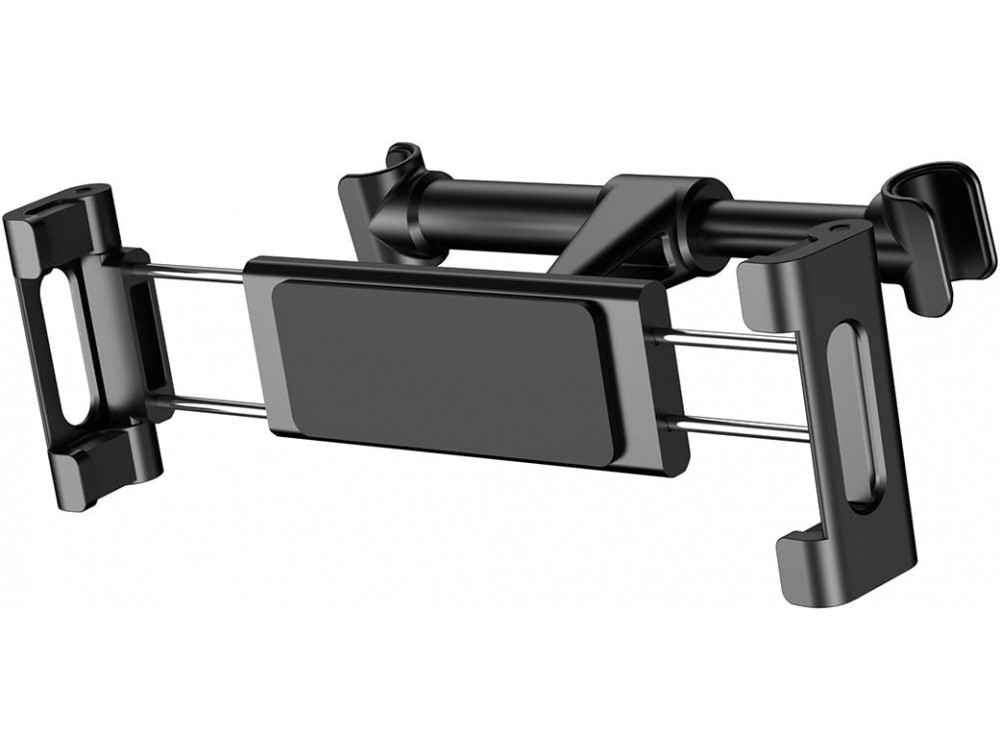 Baseus Tablet Holder for Car Headrest, Car Mobile and Tablet Holder with Adjustable Hooks - SUHZ-01, Black