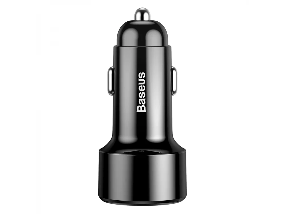 Baseus Φορτιστής Αυτοκινήτου PPS 45W, QC 3.0 με 2 Θύρες USB-A, Μαύρος
