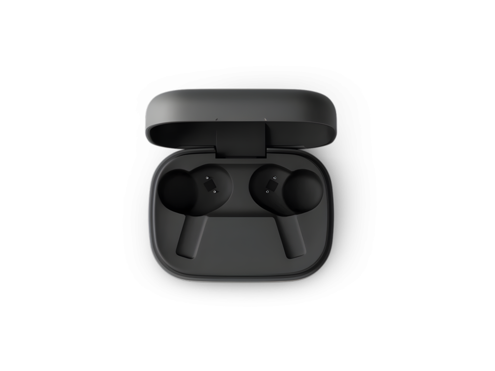 Bang & Olufsen Beoplay EX In-ear Bluetooth 5.2 Ακουστικά με ANC, Αντοχή στον Ιδρώτα και Θήκη Φόρτισης - Black Anthracite