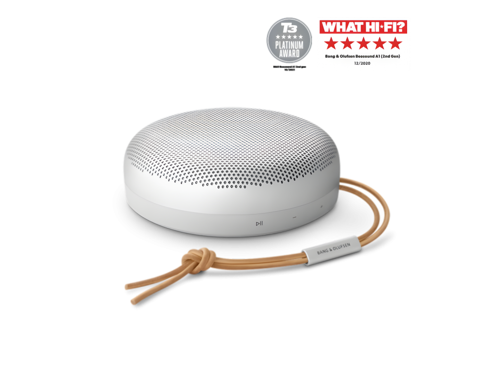 Bang & Olufsen Beosound A1 (2nd Gen) Φορητό Bluetooth 5.1 Ηχείο 60W, Αδιάβροχο με aptX & Voice Assistant - Grey Mist