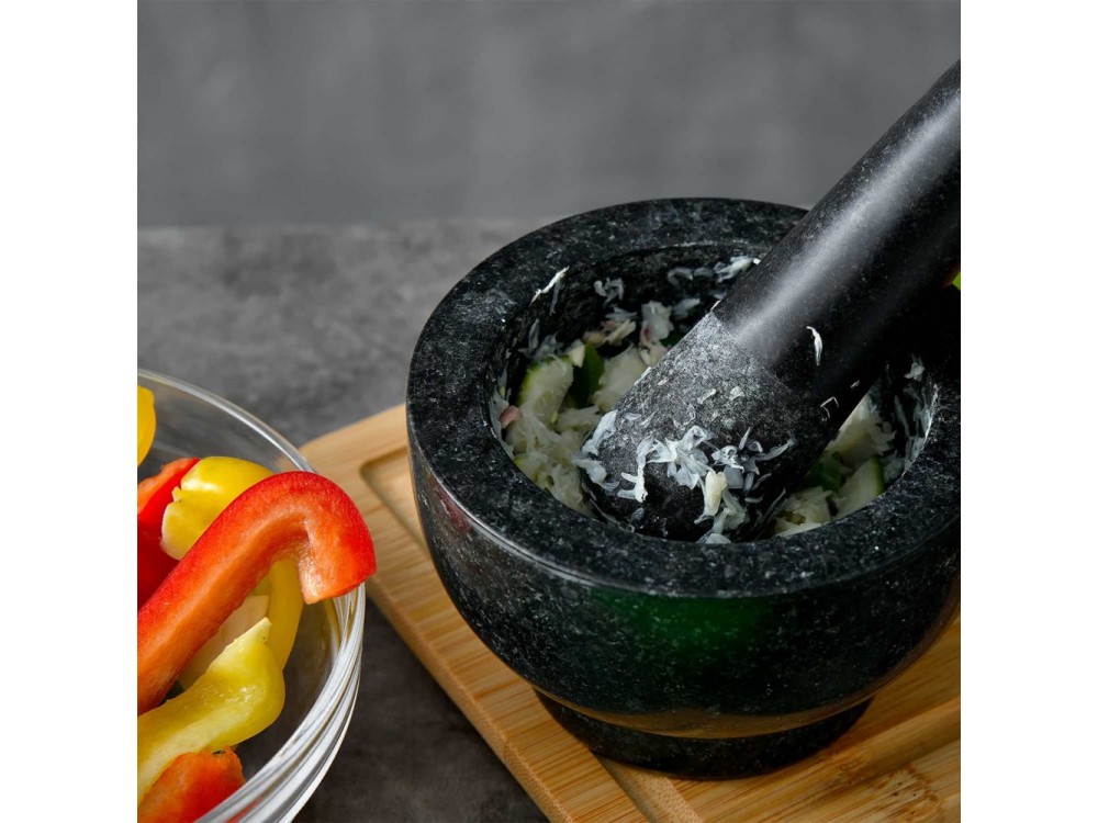 Bergner Granite mortar and pestle set