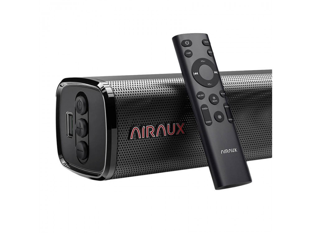 BlitzWolf AirAux AA-SAR1 Bluetooth 5.0 Soundbar 60W 4.0 με HDMI (ARC), Aux-in, Optical, Θύρα USB & Τηλεχειριστήριο, Μαύρο