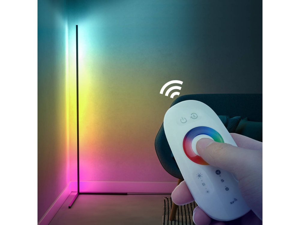BlitzWolf BW-FLT1 RGB Corner Floor Lamp, Γωνιακό Φωτιστικό Δαπέδου Nordic Decoration, με Remote