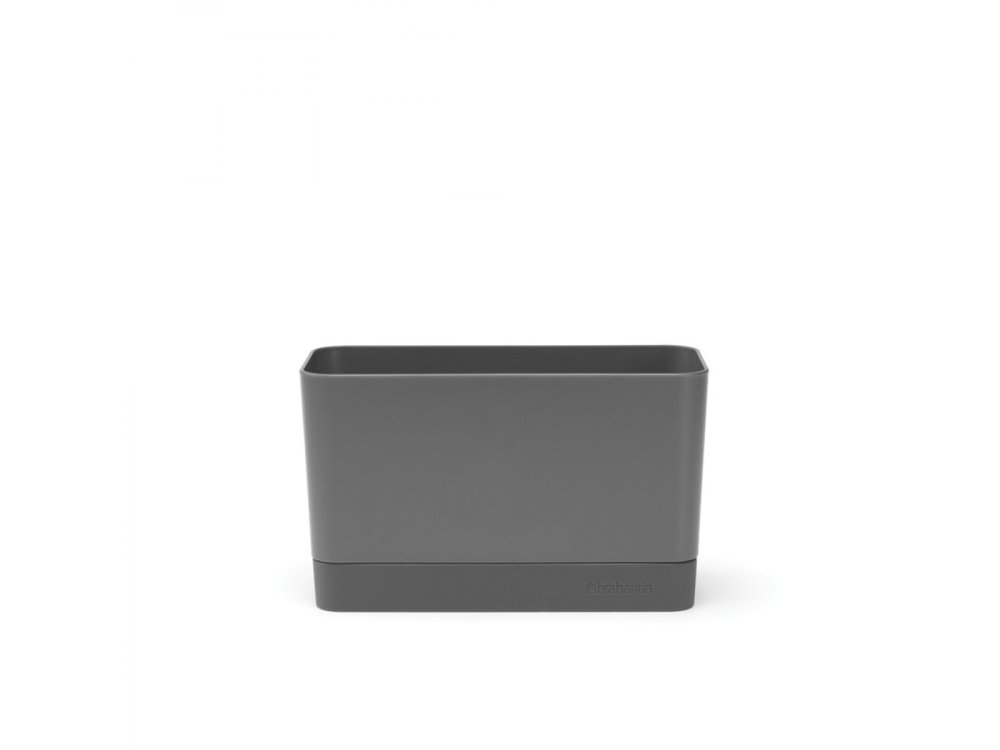 Brabantia Sink Organiser, with removable tray, Dark Grey