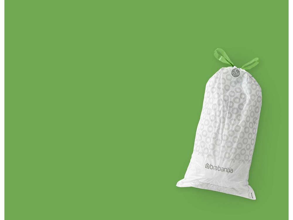 Brabantia PerfectFit Bags, Waste Bags 30L (Size G), 6 x 20 pcs