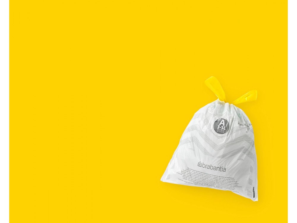 Brabantia PerfectFit Bags, Σακούλες Απορριμμάτων 3L (Μέγεθος A), 10 x 20τμχ