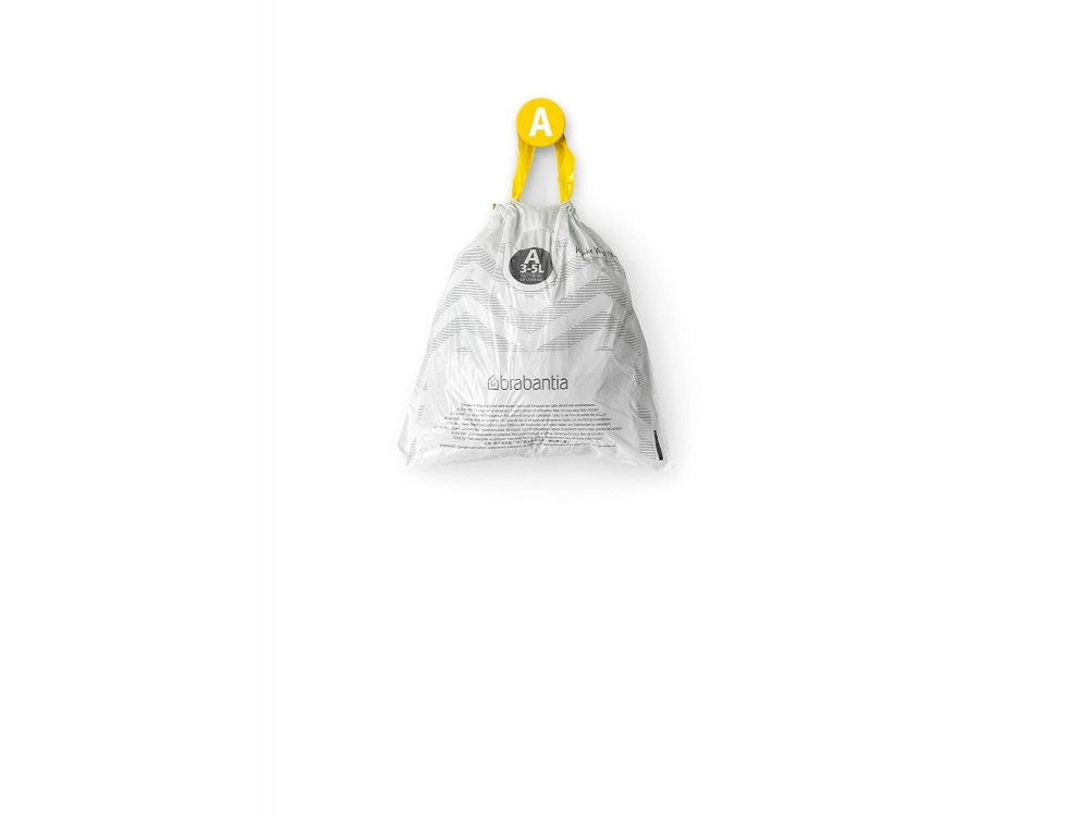 Brabantia PerfectFit Bags, Σακούλες Απορριμμάτων 3L 29x27 (Μέγεθος A), 10 x 20τμχ