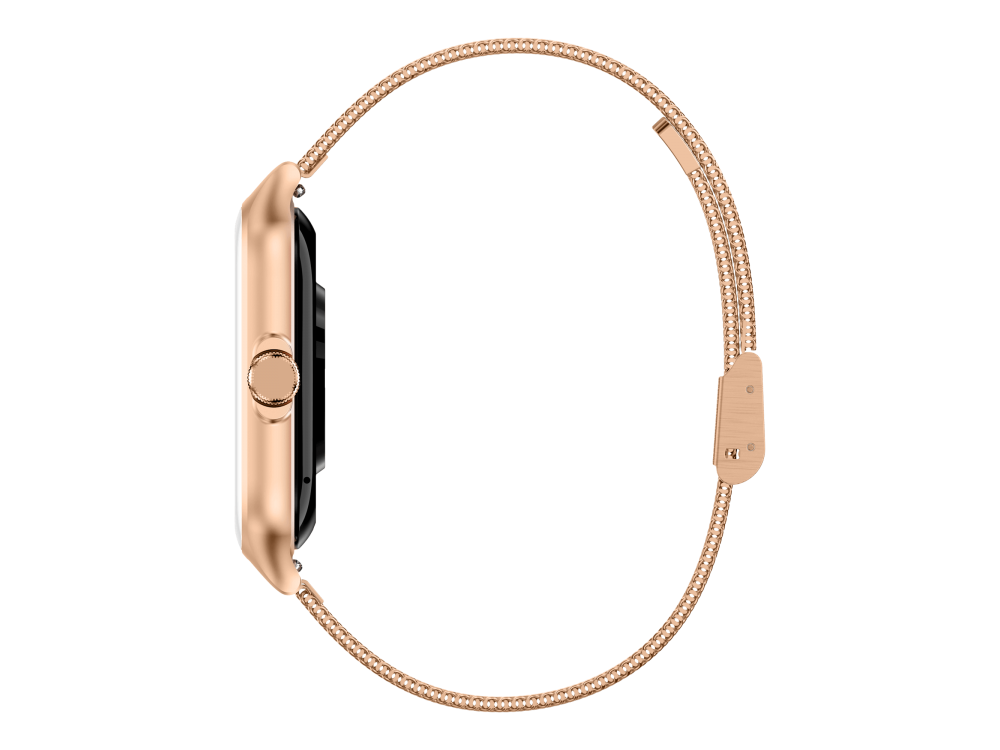 Garett GRC Activity 2 Smartwatch with AMOLED Display, Voice Assistant, Smart App, Oscilloscope & Battery up to 7 Days, Gold Matt