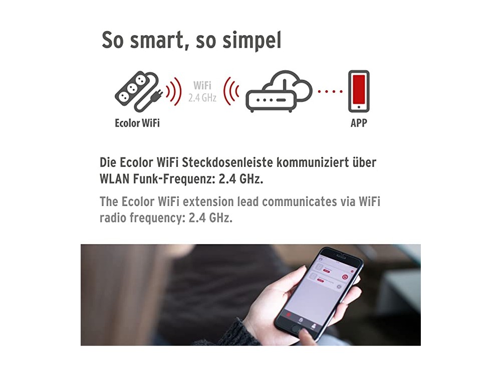 Brennenstuhl Connect Ecolor Smart Strip Wi-FI, 4-outlet, APP Control, 16Α