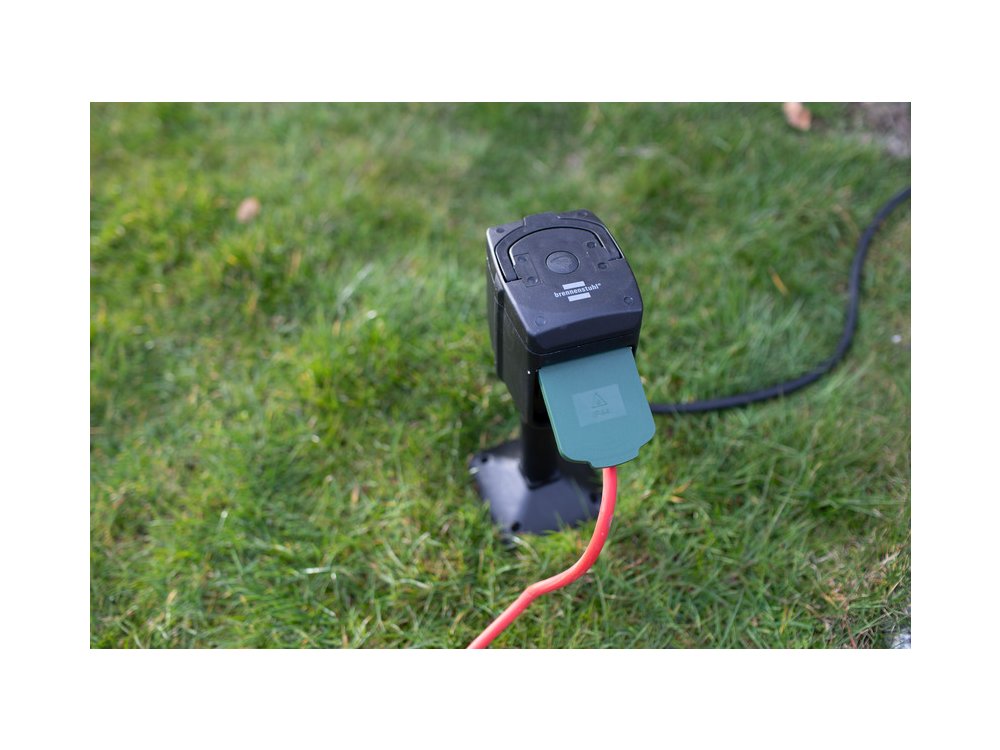 Brennenstuhl Connect WiFi Garden socket 2-way, Διπλή Έξυπνη Πρίζα Κήπου (δε χρειάζεται Hub) IP44 & 10M Καλώδιο, Μαύρη