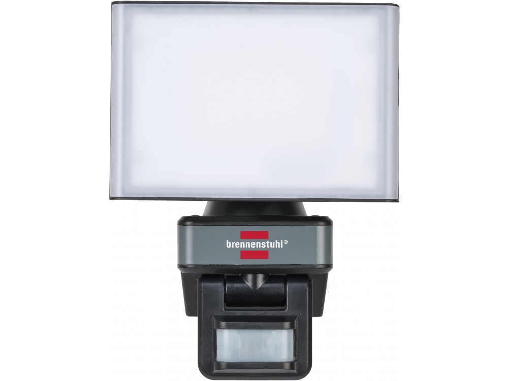 Brennenstuhl Connect WiFi LED Floodlight WF 2050 P, Smart Projector LED 20W, 2400lm,  Outdoor with Motion Sensor