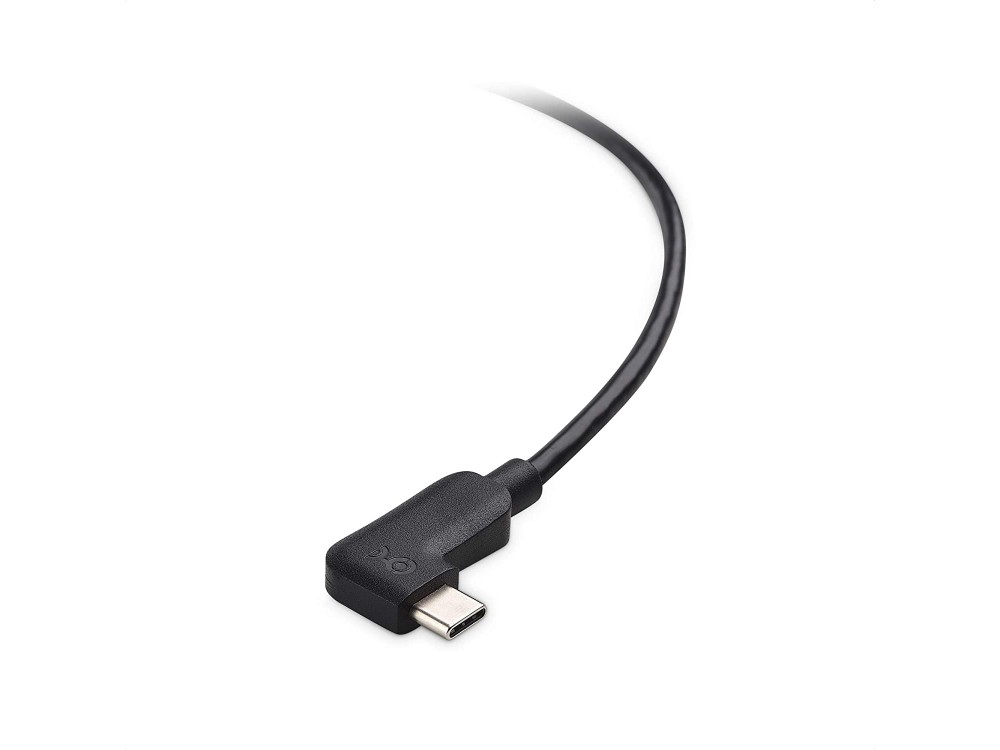 Cable Matters Καλώδιο 7,5μ. Γωνιακό 90° USB-C σε USB-C 3.1 Gen1, 5Gbps, Μαύρο
