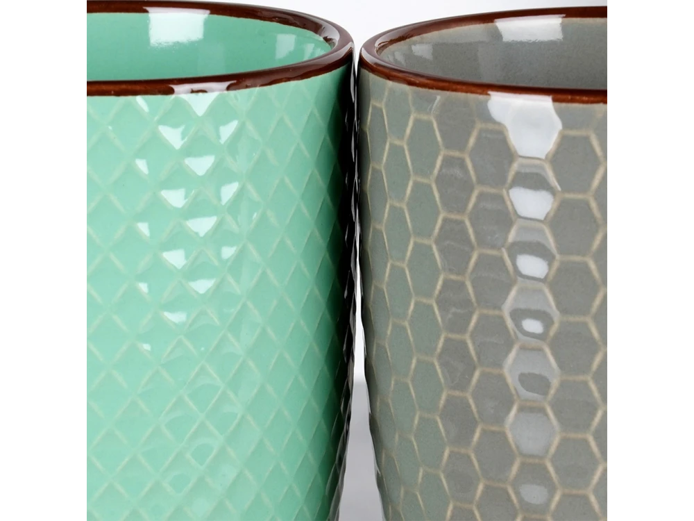 Vilde Premium Mugs Ceramic, Ceramic Mugs set of 4pcs 400ml
