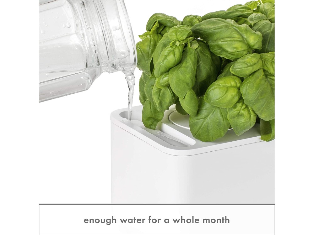 Click and Grow The Smart Garden 3, with 3 Pods of Basil, Beige