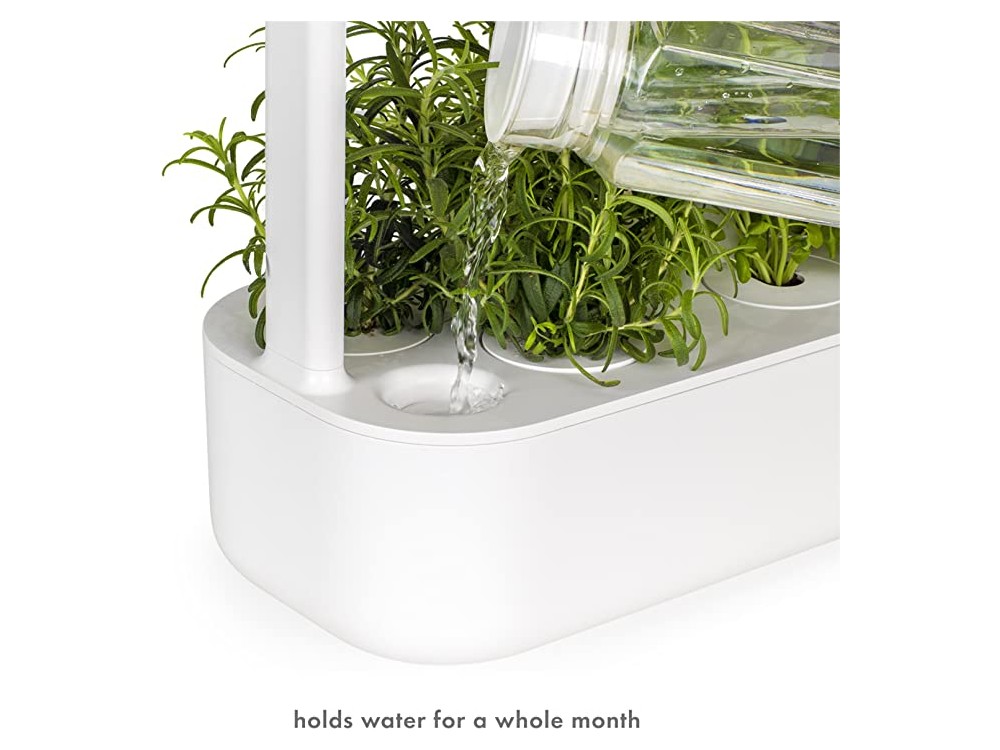 Click and Grow The Smart Garden 9, Smart Indoor Garden With 3 Basil Pods, Dark Gray