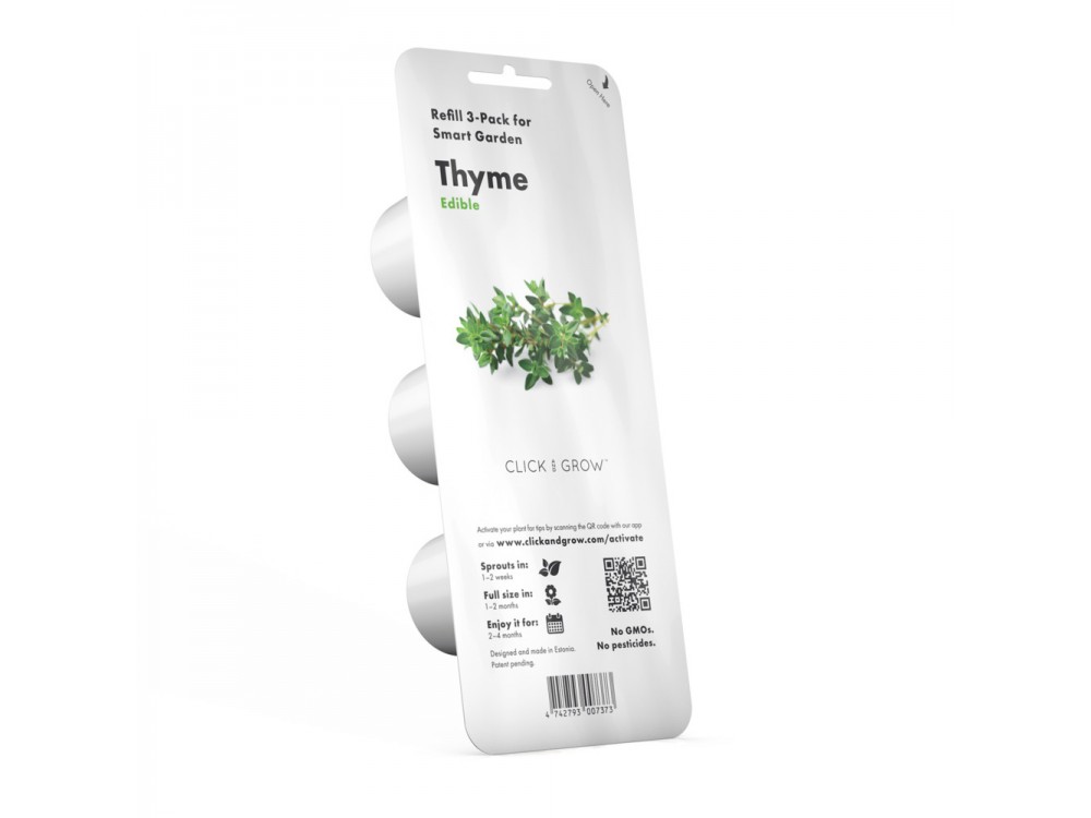Click and Grow Pods Package, Seeds with Soil, for Thyme, Set of 3