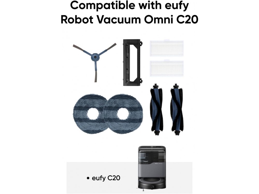 Anker Eufy Omni C20 Spare Parts Set, Πλήρες Ανταλλακτικό Κιτ για Ρομποτικές Σκούπες Eufy Omni C20