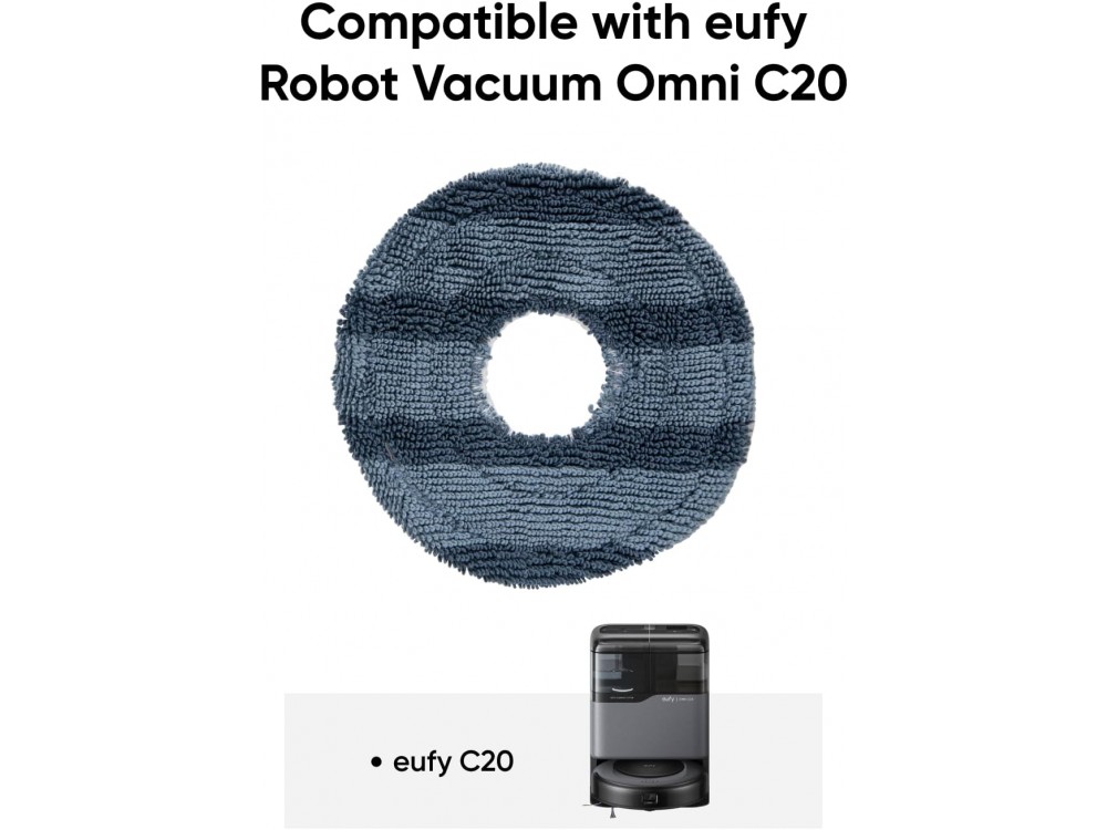 Anker Eufy Omni C20 Spare Mop Pads, Ανταλλακτικά Mop Pads για Ρομποτικές Σκούπες Eufy Omni C20
