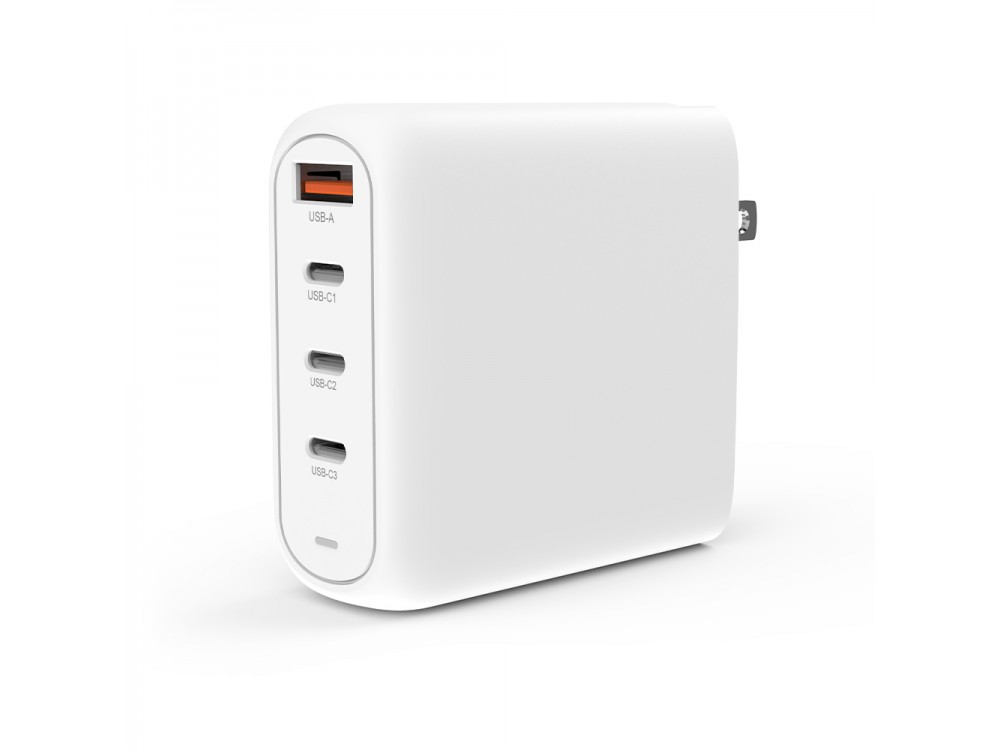 Creative GaN Φορτιστής 100W with 3 ports USB-C (Max 100W) and 1 USB-A 30W, White