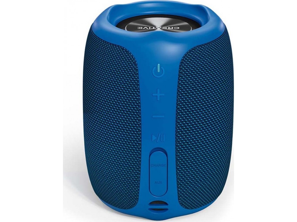 Creative Muvo Play Waterproof Bluetooth Speaker 10W with Battery Life up to 10 hours, Blue