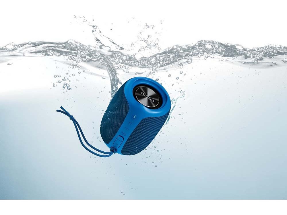 Creative Muvo Play Waterproof Bluetooth Speaker 10W with Battery Life up to 10 hours, Blue