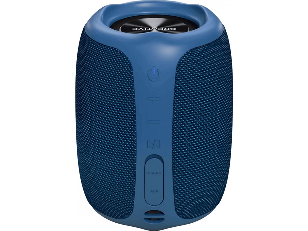 Creative Muvo Play Waterproof Bluetooth Speaker 10W with Battery Life up to 10 hours, Blue