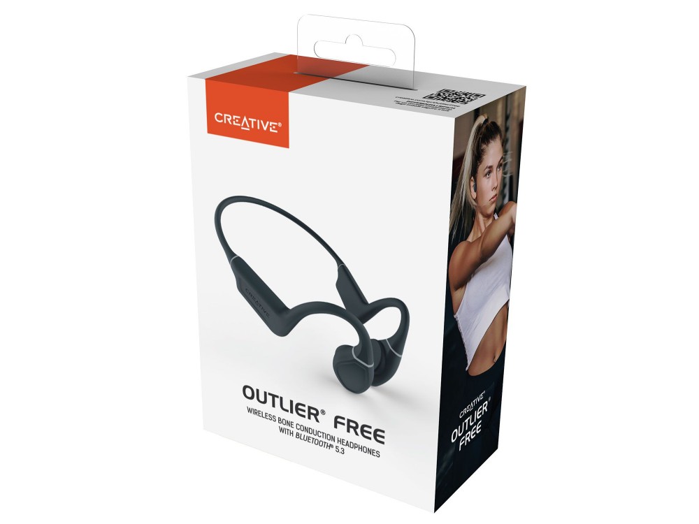 Creative Outlier Free Bone Conduction Bluetooth 5.3 Handsfree Ακουστικά, Dark Slate Gray