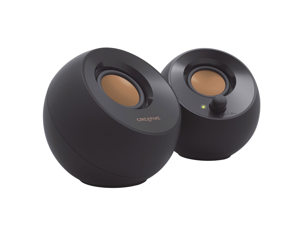 Creative Pebble V2 Computer Speakers 2.0 with 8W Power, Black