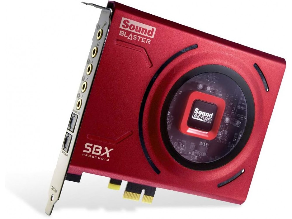 Creative Sound Blaster Z SE, Internal Gaming Sound Card 5.1 PCI Express, Red