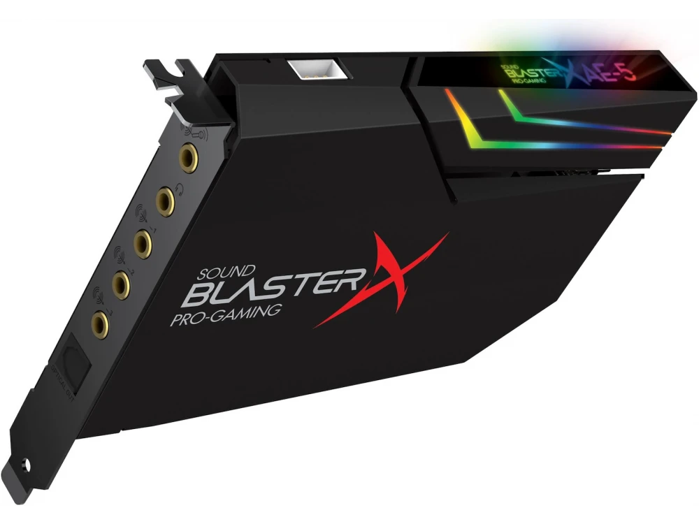 Creative Sound BlasterX AE-5 Plus Internal PCI Express Audio Card 5.1