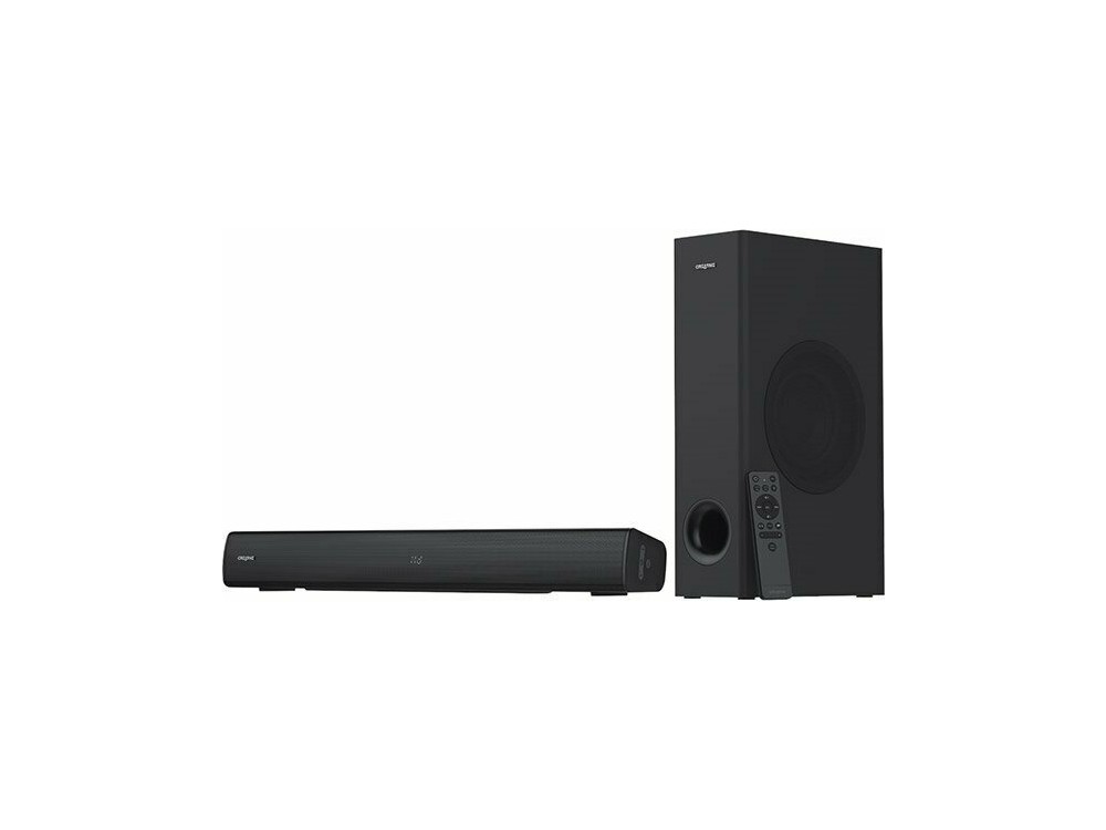 Creative Speaker Stage V2 Soundbar 160W 2.1 με Bluetooth & Τηλεχειριστήριο, Μαύρο