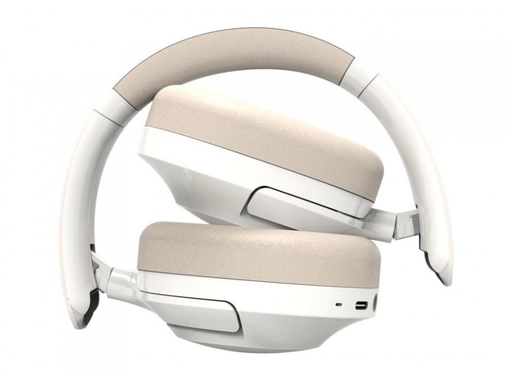 Creative ZEN Hybrid 2 Foldable Headset, Ασύρματα Ακουστικά Bluetooth Over Ear,Hybrid ANC & Διάρκεια Μπαταρίας έως 67 Ώρες, Cream