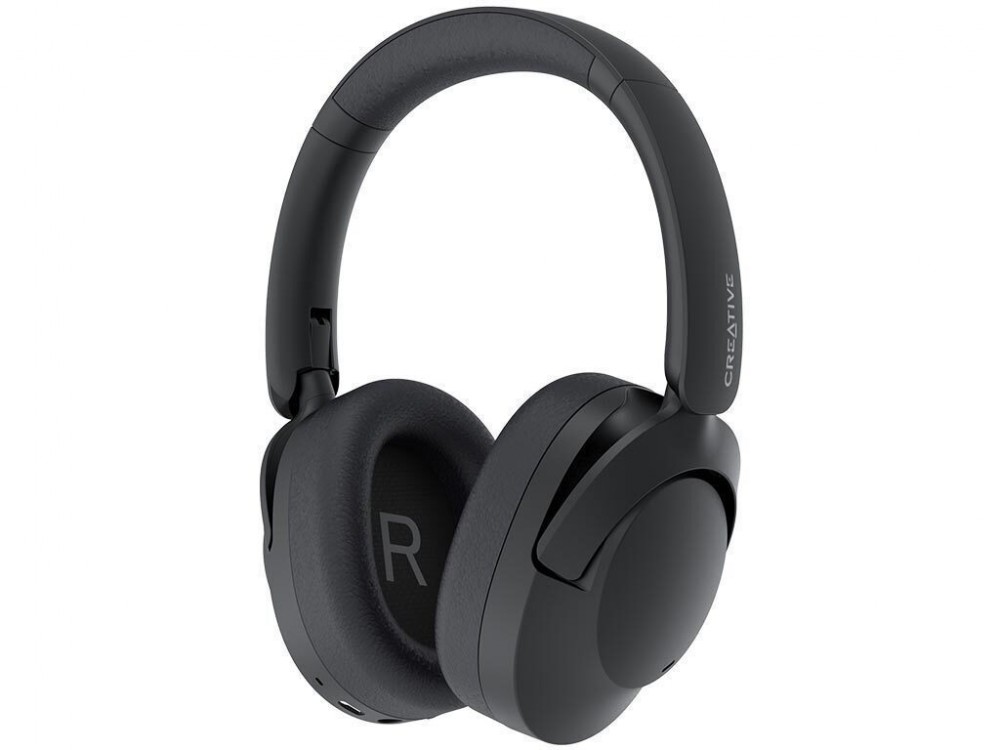 Creative ZEN Hybrid 2 Foldable Headset, Wireless Bluetooth Over Ear Headset ,Hybrid ANC & Playtime up to 67 Hours, Black