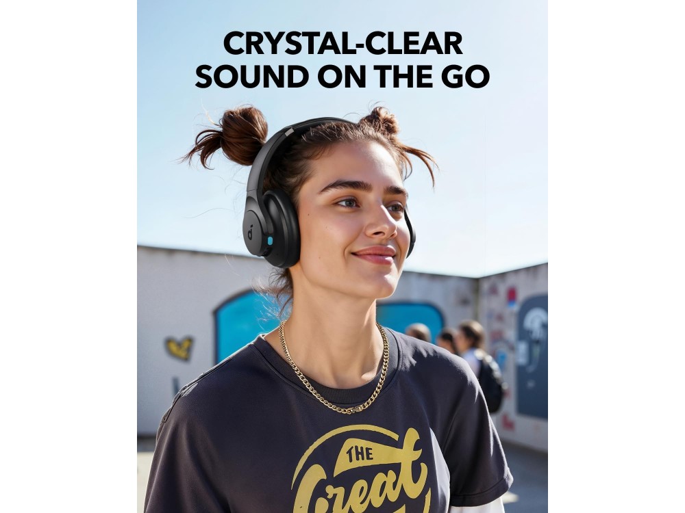 Anker Soundcore Q11i Bluetooth 5.3 Ακουστικά Hi-Res Audio, Deep Bass, Αυτονομία έως 60 Ώρες & Αφαιρούμενα Μαξιλαράκια, Dark Grey