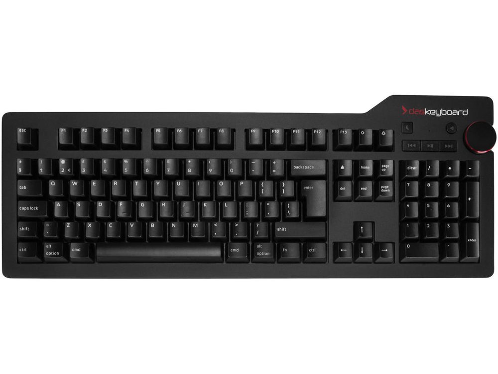 Das Keyboard 4 Professional Ενσύρματο Μηχανικό Πληκτρολόγιο για MAC, Cherry MX blue switches, Clicky Mechanical Keyboard UK