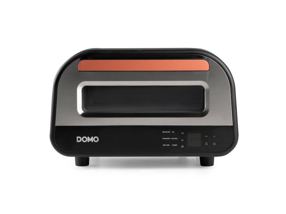DOMO Pizza Genius DO9289PZ - Electric Pizza Oven with Cordierite Stone, 450°C + Pizza Server, PFAS-free